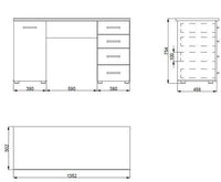 Libro Sonoma Oak Effect Desk with Four Drawers and Modern Matte White Finish - UK Luxury Furniture