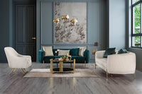 Lisbon Glam Velvet Sectional Sofa with Gold Metal Legs and Cushions - Modern Luxury Design - UK Luxury Furniture