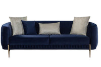 Lisbon Glam Velvet Sectional Sofa with Gold Metal Legs and Cushions - Modern Luxury Design - UK Luxury Furniture