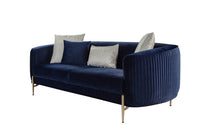 Lisbon Glam Velvet Sectional Sofa with Gold Metal Legs and Cushions - Modern Luxury Design - UK Luxury Furniture