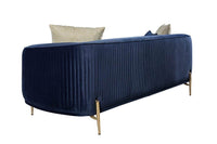 Lisbon Glam Velvet Sectional Sofa with Gold Metal Legs and Cushions - Modern Luxury Design - UK Luxury Furniture