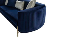 Lisbon Glam Velvet Sectional Sofa with Gold Metal Legs and Cushions - Modern Luxury Design - UK Luxury Furniture