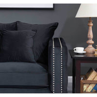Moscow Luxury Black Velvet Sofa Sets with Chesterfield Design – 1, 2 & 3 Seater Options - UK Luxury Furniture