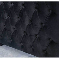 Moscow Luxury Black Velvet Sofa Sets with Chesterfield Design – 1, 2 & 3 Seater Options - UK Luxury Furniture