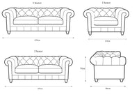 Luxury Grey Velvet Chesterfield Sofa Sets - 1, 2 & 3 Seater Options with Silver Nail Head Trim - UK Luxury Furniture