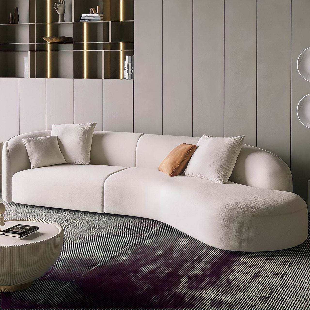 Richmond Cream Velvet Corner Sofa - Luxury Modern Design with High-Density Foam Comfort - UK Luxury Furniture