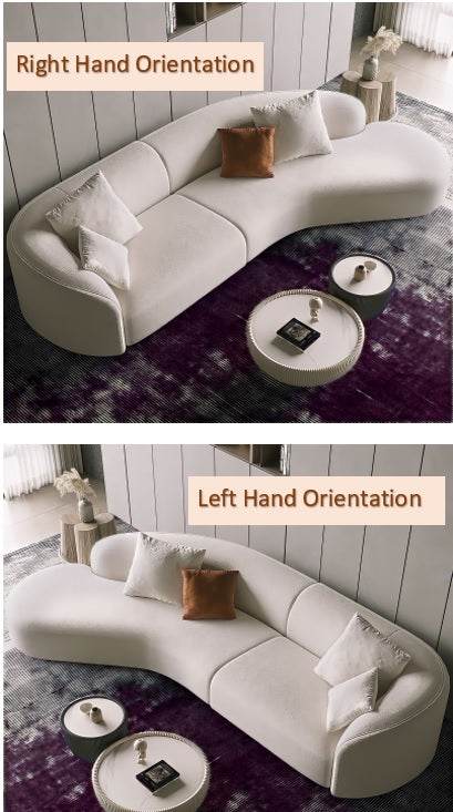 Richmond Cream Velvet Corner Sofa - Luxury Modern Design with High-Density Foam Comfort - UK Luxury Furniture