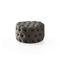 Luxury U-Shaped Rocky Chesterfield Dark Grey Velvet Corner Sofa - Elegant Comfort & Style - UK Luxury Furniture