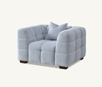 Tribeca Luxury Sofa Range in Pearl Boucle Fabric - Timeless Chesterfield Design - UK Luxury Furniture