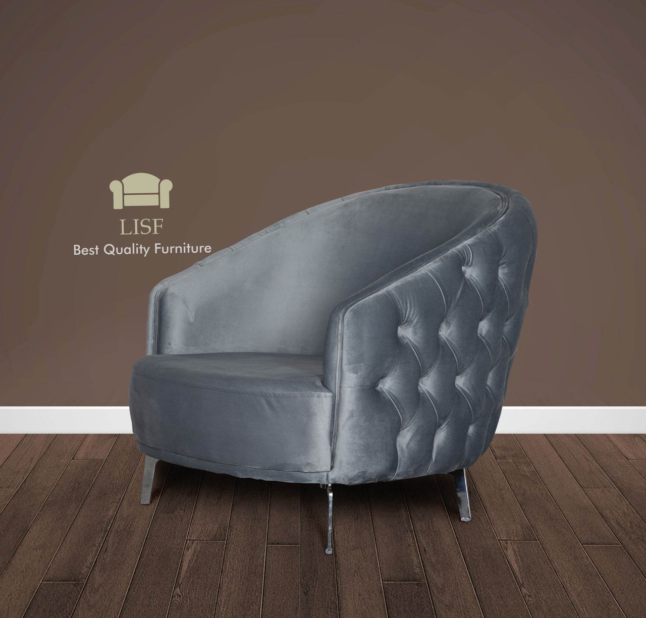 Luxury Verona Sofa Set in Light Grey Velvet - Modern Chesterfield Design with Cushions Included - UK Luxury Furniture