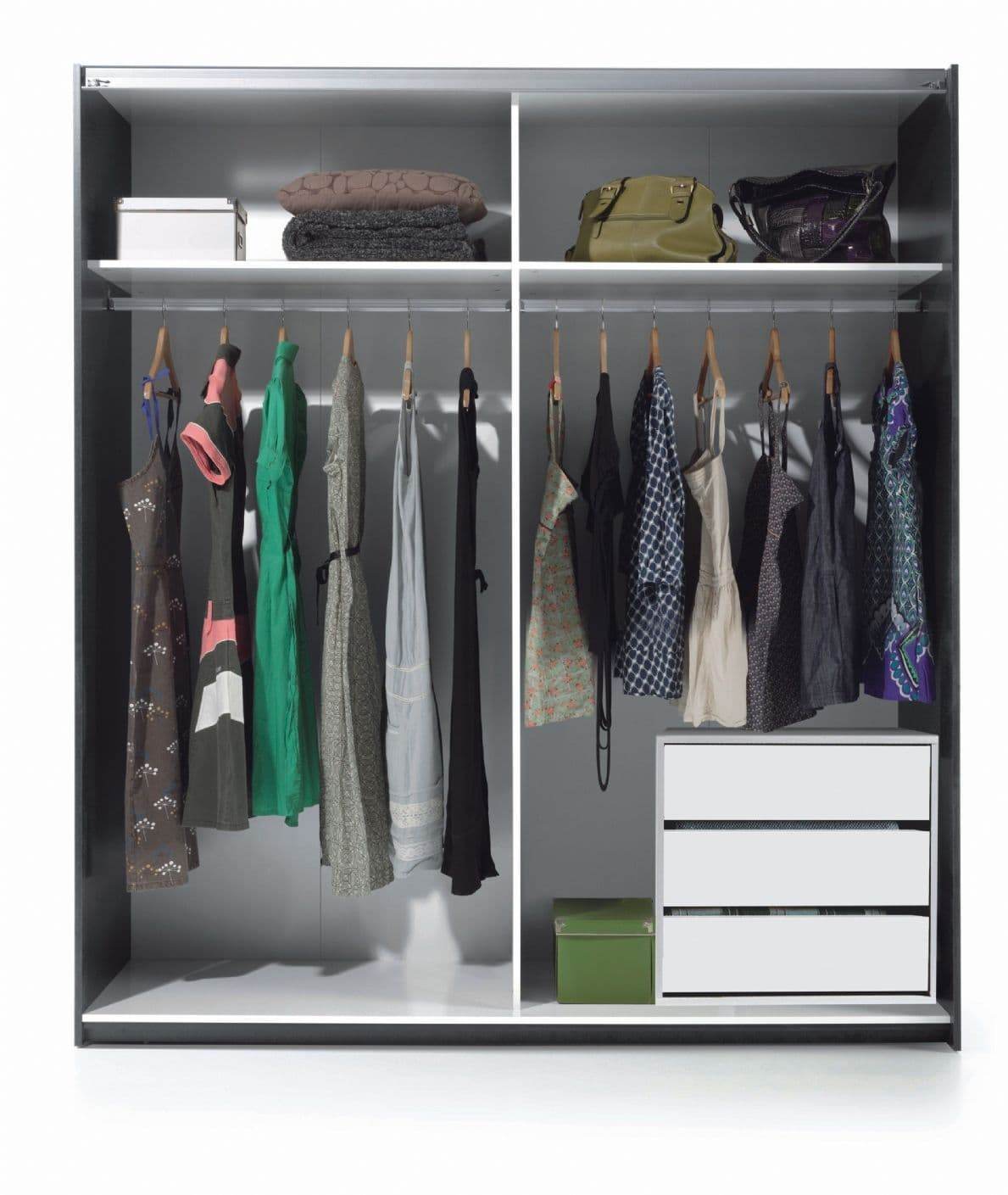 Madrid Wardrobe Internal Drawers: Alpine White, 3-Drawer Storage Solution for Wardrobes - UK Luxury Furniture