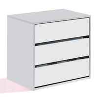 Madrid Wardrobe Internal Drawers: Alpine White, 3-Drawer Storage Solution for Wardrobes - UK Luxury Furniture