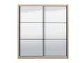 Nevada Artisan Oak Effect Full Mirrored Sliding Door Wardrobe - Spacious Storage Solution - UK Luxury Furniture