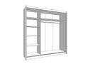 Nevada Artisan Oak Effect Full Mirrored Sliding Door Wardrobe - Spacious Storage Solution - UK Luxury Furniture