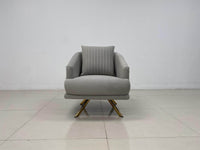 Phoenix Modern Sofa Set in Premium Light Grey Velvet with Gold Accents – Stylish Comfort for Your Home - UK Luxury Furniture