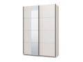 Noah White Sliding Wardrobe with Full-Length Mirror: Modern, Spacious Storage Solution - UK Luxury Furniture