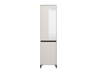 Rosmara Cashmere Taupe Slim Narrow Shallow Depth Hallway Wardrobe with Two Doors - UK Luxury Furniture