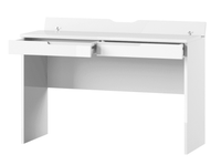 Santino Modern White Gloss Dressing Table with 2 Drawers and Storage - UK Luxury Furniture