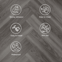 Self-Adhesive Wood Effect Vinyl Flooring Tiles - 36 PVC Planks, Easy Install, 5m² - UK Luxury Furniture