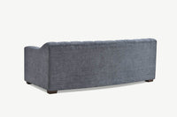 Aluxo Astoria 3-Seater Sofa in Luxurious Iron Boucle Fabric with Deep Channel Stitching - UK Luxury Furniture