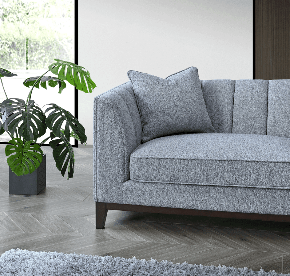 Aluxo Cooper 3-Seater Sofa in Luxurious Dolphin Boucle - Mid-Century Modern Elegance - UK Luxury Furniture