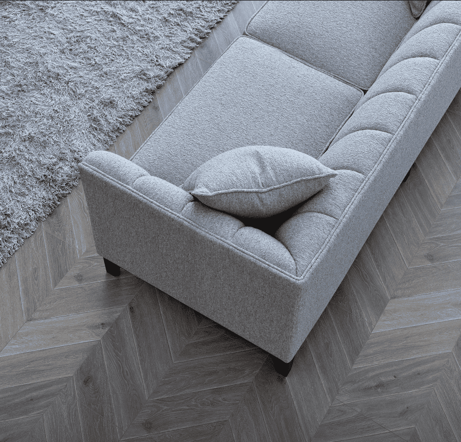 Aluxo Cooper 3-Seater Sofa in Luxurious Dolphin Boucle - Mid-Century Modern Elegance - UK Luxury Furniture