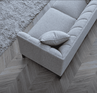 Aluxo Cooper 3-Seater Sofa in Luxurious Dolphin Boucle - Mid-Century Modern Elegance - UK Luxury Furniture