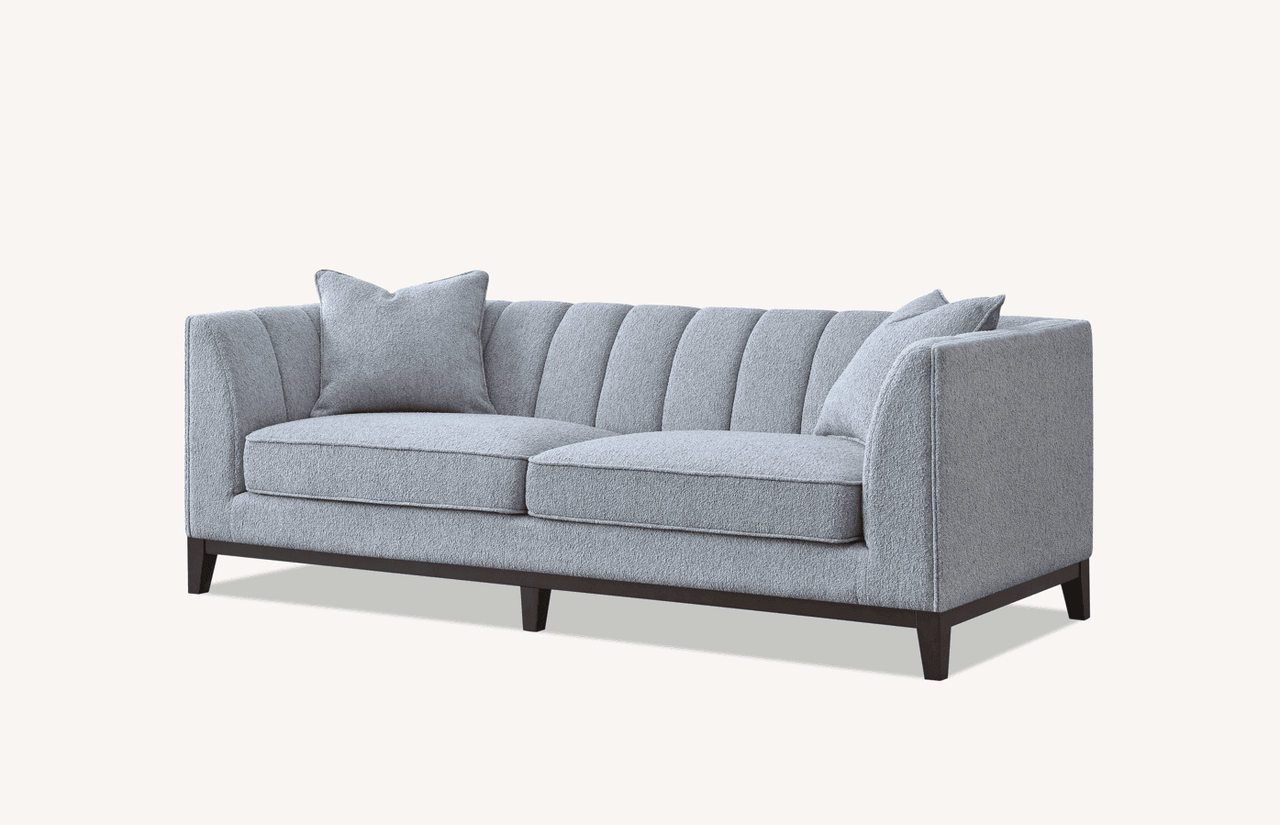 Aluxo Cooper 3-Seater Sofa in Luxurious Dolphin Boucle - Mid-Century Modern Elegance - UK Luxury Furniture