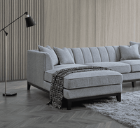 Aluxo Cooper Left Hand Corner Sofa - Premium Dolphin Boucle Fabric, Mid-Century Modern Design - UK Luxury Furniture