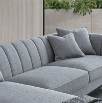 Aluxo Cooper Left Hand Corner Sofa - Premium Dolphin Boucle Fabric, Mid-Century Modern Design - UK Luxury Furniture
