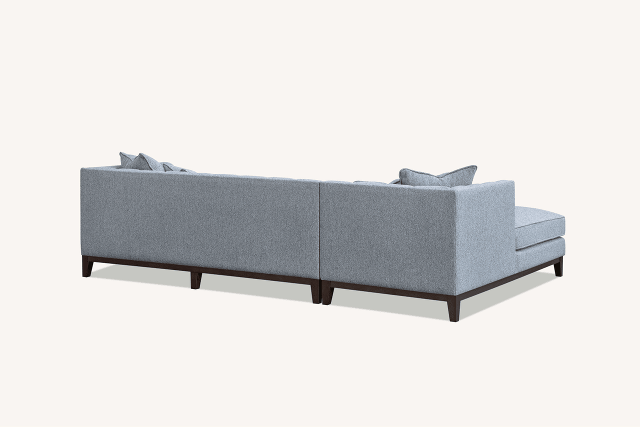 Aluxo Cooper Left Hand Corner Sofa - Premium Dolphin Boucle Fabric, Mid-Century Modern Design - UK Luxury Furniture