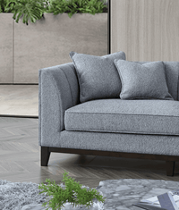 Aluxo Cooper Right Hand Corner Sofa In Dolphin Boucle - Mid Century Modern Comfort & Style - UK Luxury Furniture