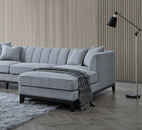 Aluxo Cooper Right Hand Corner Sofa In Dolphin Boucle - Mid Century Modern Comfort & Style - UK Luxury Furniture