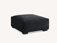 Aluxo Dakota Chaise Sofa - Midnight Boucle, Duck Feather Padding & Minimalist Design - UK Luxury Furniture