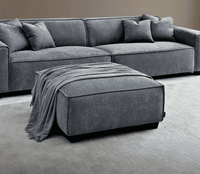 Aluxo Dakota Charcoal Boucle Sofa with Duck Feather Padding - Modern Luxury Comfort - UK Luxury Furniture