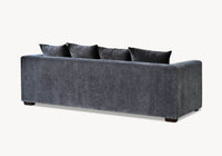Aluxo Gramercy Luxury Sofa in Steel Velvet - Elegant Design, Plush Comfort & Durable Quality - UK Luxury Furniture