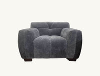 Harlem Steel Velvet Sofa Range - Luxurious Deep Channel Stitching & Soft Textured Boucle Fabric - UK Luxury Furniture