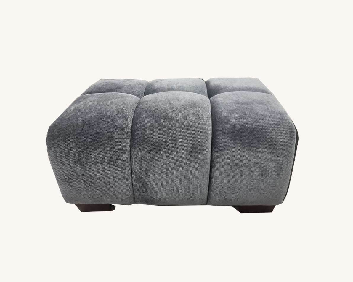 Harlem Steel Velvet Sofa Range - Luxurious Deep Channel Stitching & Soft Textured Boucle Fabric - UK Luxury Furniture