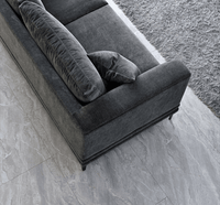 Aluxo Lenox Mid-Century Velvet Sofa in Steel - Timeless Design & Luxurious Comfort - UK Luxury Furniture
