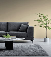 Aluxo Lenox Mid-Century Velvet Sofa in Steel - Timeless Design & Luxurious Comfort - UK Luxury Furniture