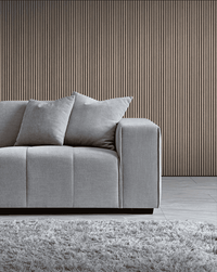 Aluxo Leonard Left Hand Corner Sofa in Cloudy Grey Boucle - Modular Design & Plush Comfort - UK Luxury Furniture