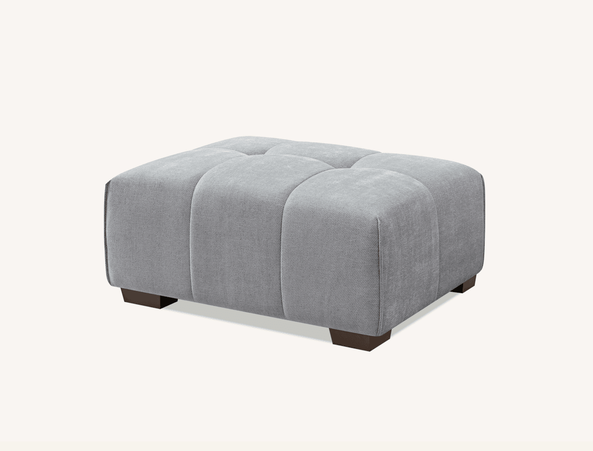Aluxo Leonard Left Hand Corner Sofa in Cloudy Grey Boucle - Modular Design & Plush Comfort - UK Luxury Furniture