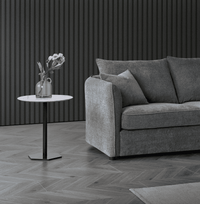 Luxurious Aluxo Rubin Corner Chaise Sofa in Charcoal Boucle for Modern Interiors - UK Luxury Furniture