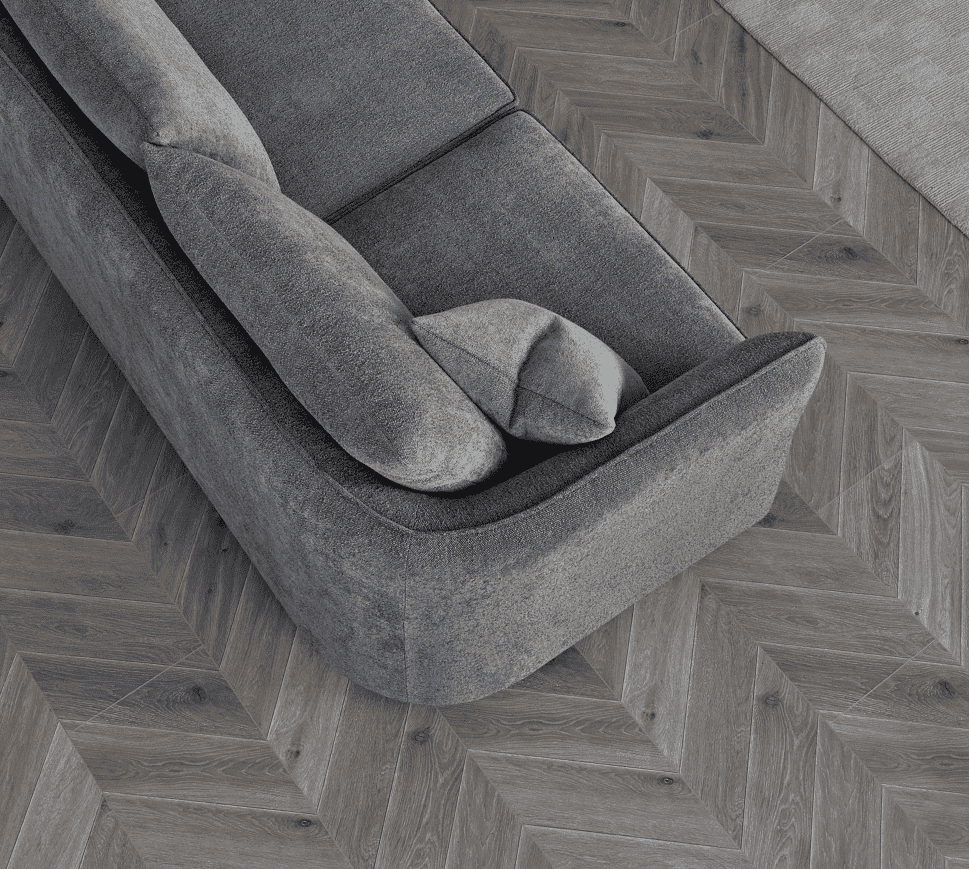 Luxurious Aluxo Rubin Corner Chaise Sofa in Charcoal Boucle for Modern Interiors - UK Luxury Furniture