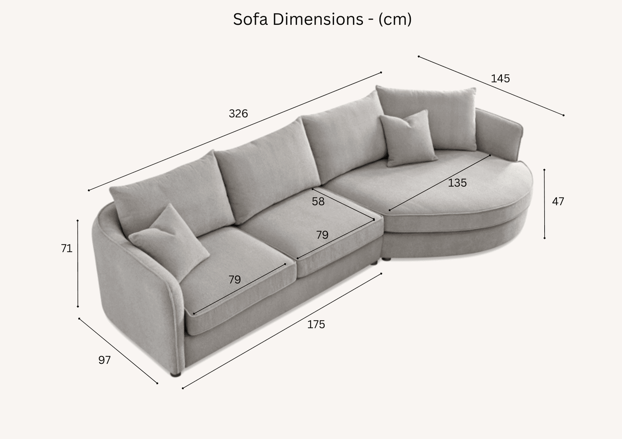 Luxurious Aluxo Rubin Corner Chaise Sofa in Charcoal Boucle for Modern Interiors - UK Luxury Furniture