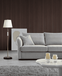 Aluxo Rubin Curved Corner Chaise Sofa in Pebble Boucle - Luxe Comfort Design for Modern Interiors - UK Luxury Furniture