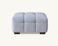 Aluxo Tribeca 3-Seater Sofa in Luxurious Pearl Boucle Fabric with Deep Channel Stitching - UK Luxury Furniture