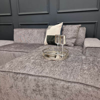 Atlanta Modular Corner Sofa - Customisable 3-Section Design in Premium Chenille Fabric - UK Luxury Furniture