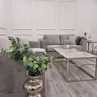Hudson Luxury 3 & 2 Seater Sofa Set - Fixed Back Cushion & Double Sprung Comfort - UK Luxury Furniture