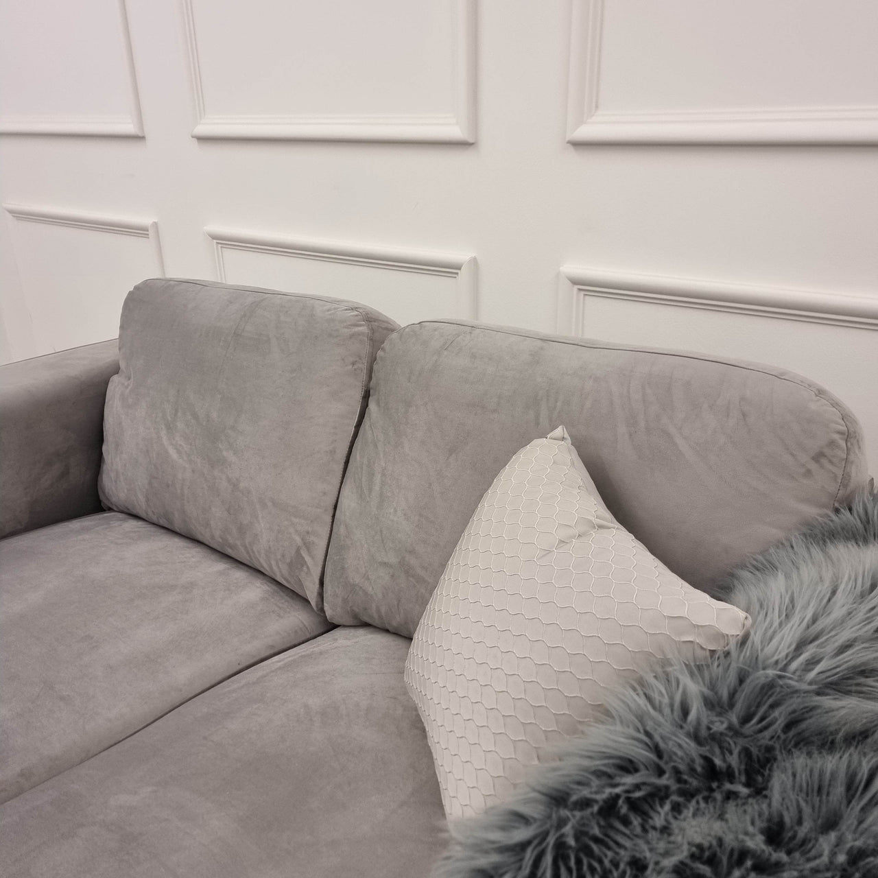 Hudson Luxury 3 & 2 Seater Sofa Set - Fixed Back Cushion & Double Sprung Comfort - UK Luxury Furniture